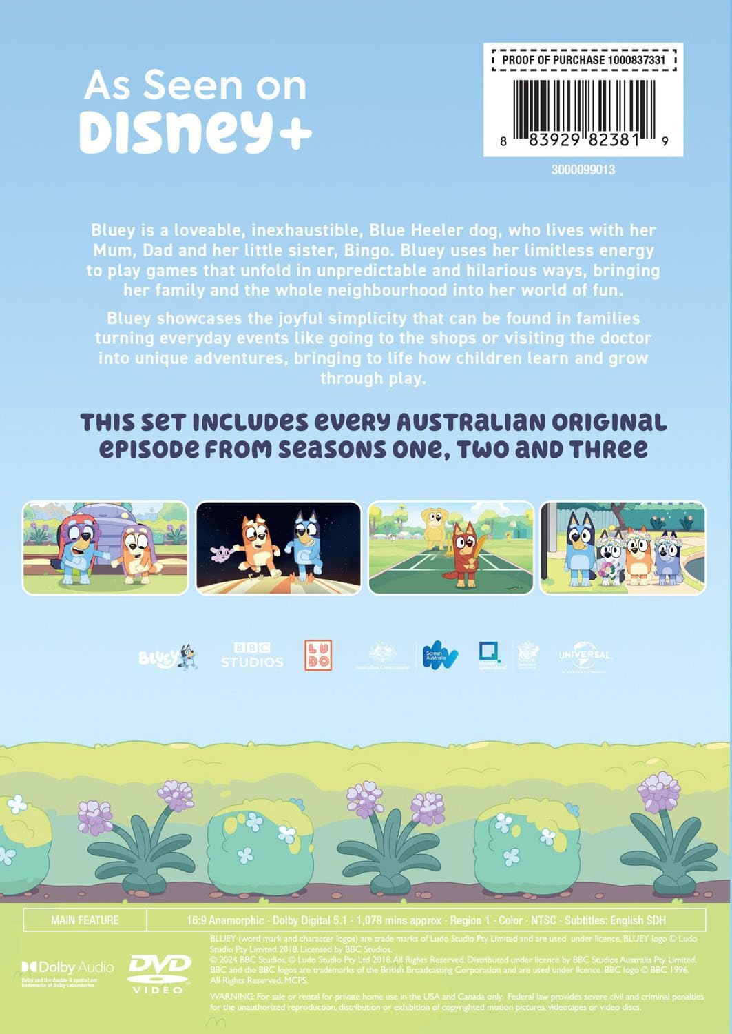 Bluey: Seasons 1-3 (DVD)