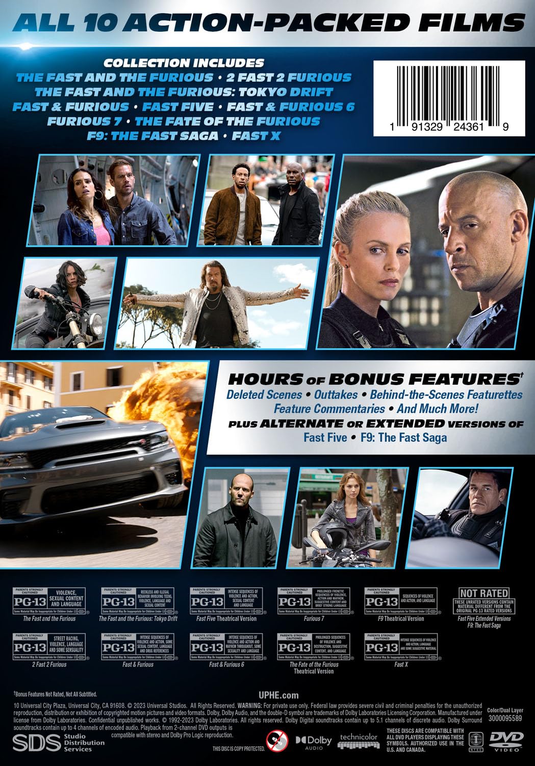 Fast & Furious 10-Movie Collection [DVD]