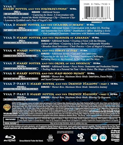 Harry Potter: The Complete 8-Film Collection  [Blu-ray]